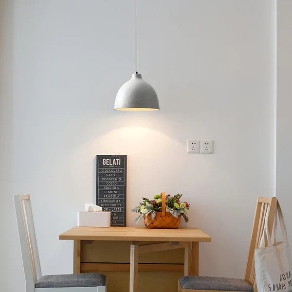 Urban Chic Resin Bowl Pendant Light