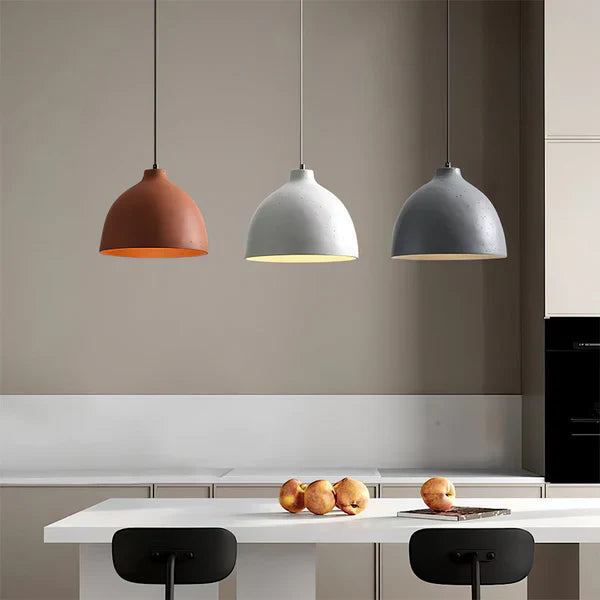 Urban Chic Resin Bowl Pendant Light