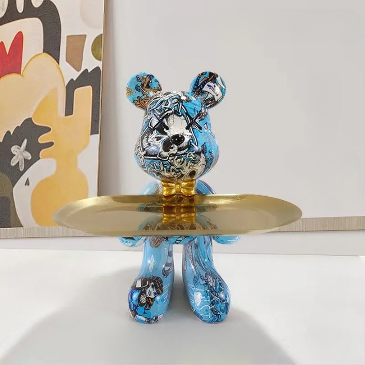 Craftbear - bear figurine with tray