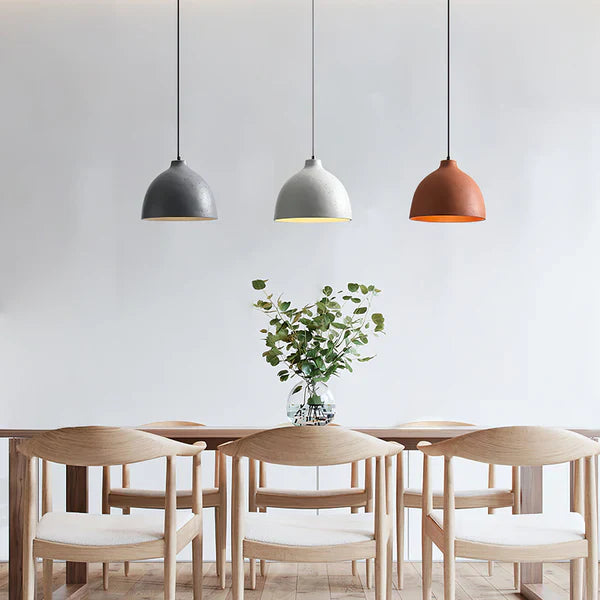 Urban Chic Resin Bowl Pendant Light