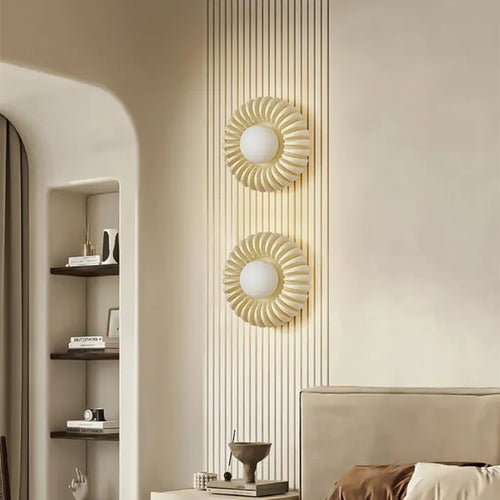 Creativeglow - modern resin wall light for bedroom