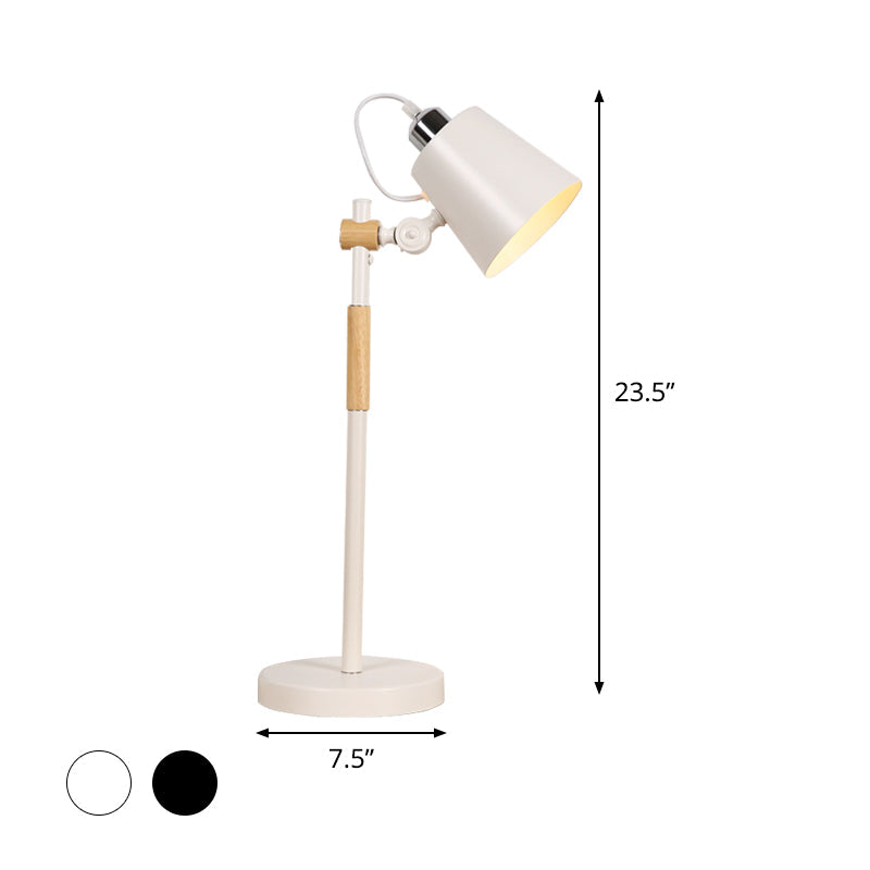 Glowzoë - industrial table lamp in metal bucket style