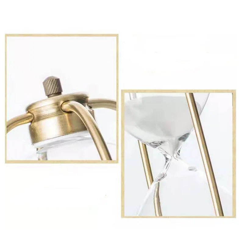 ClassicElegance - hourglass with white sand