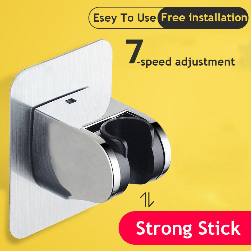 Adjustable shower head holder - suction cup, without drilling