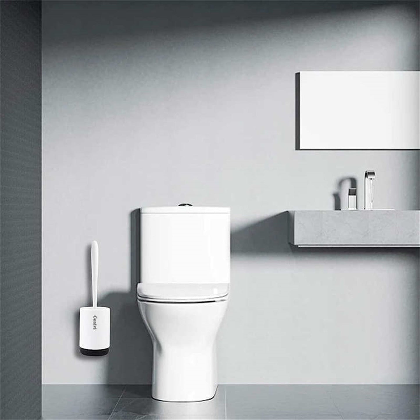 Modern toilet brush set for the household