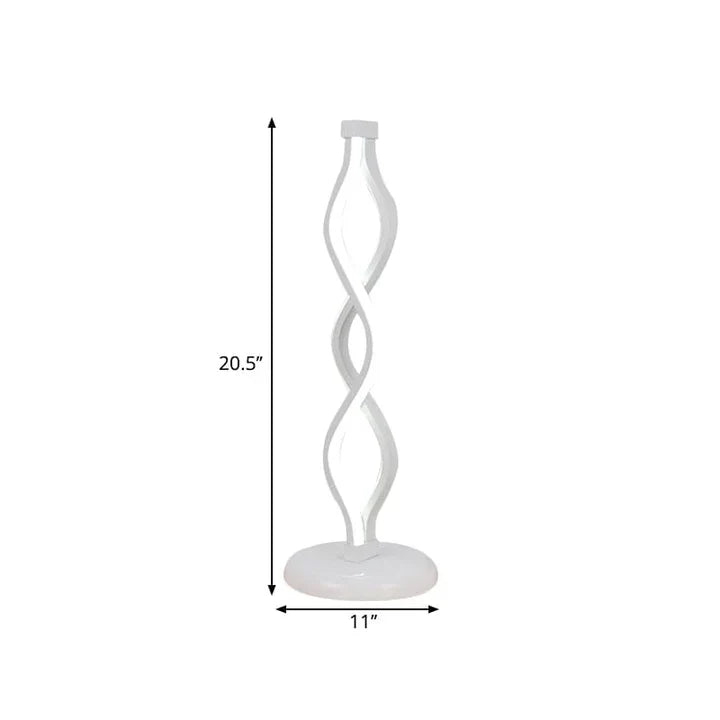 LightElegance - female spiral led table lamp