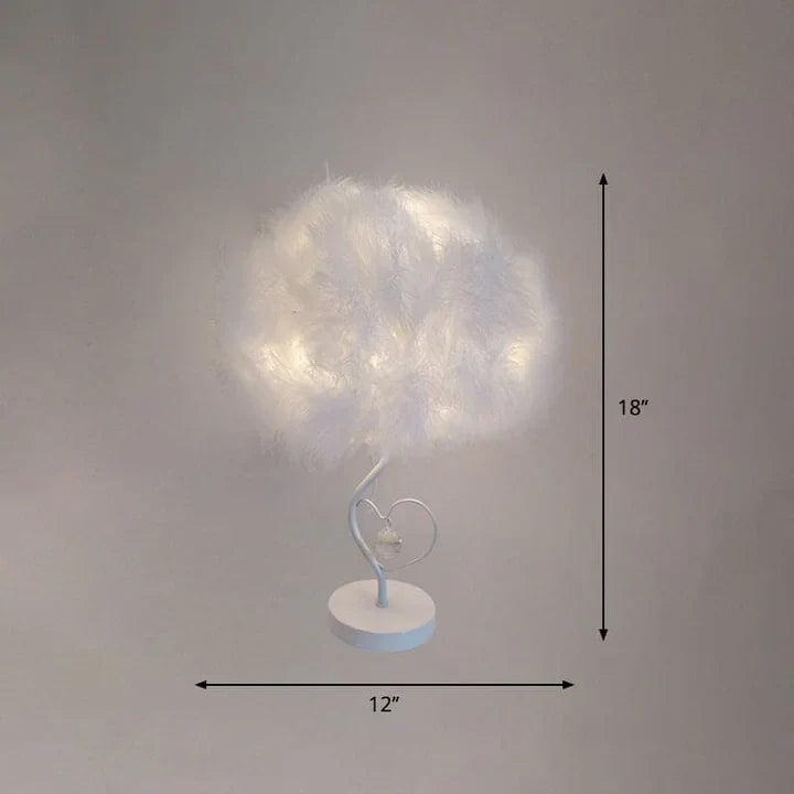 EvoGlow - scandinavian feather cloud table lamp