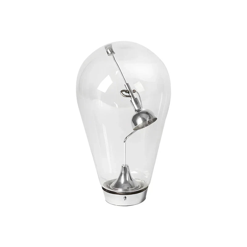 Lumimagnet - industrial magnetic control glass-bol table lamp with touch dimming