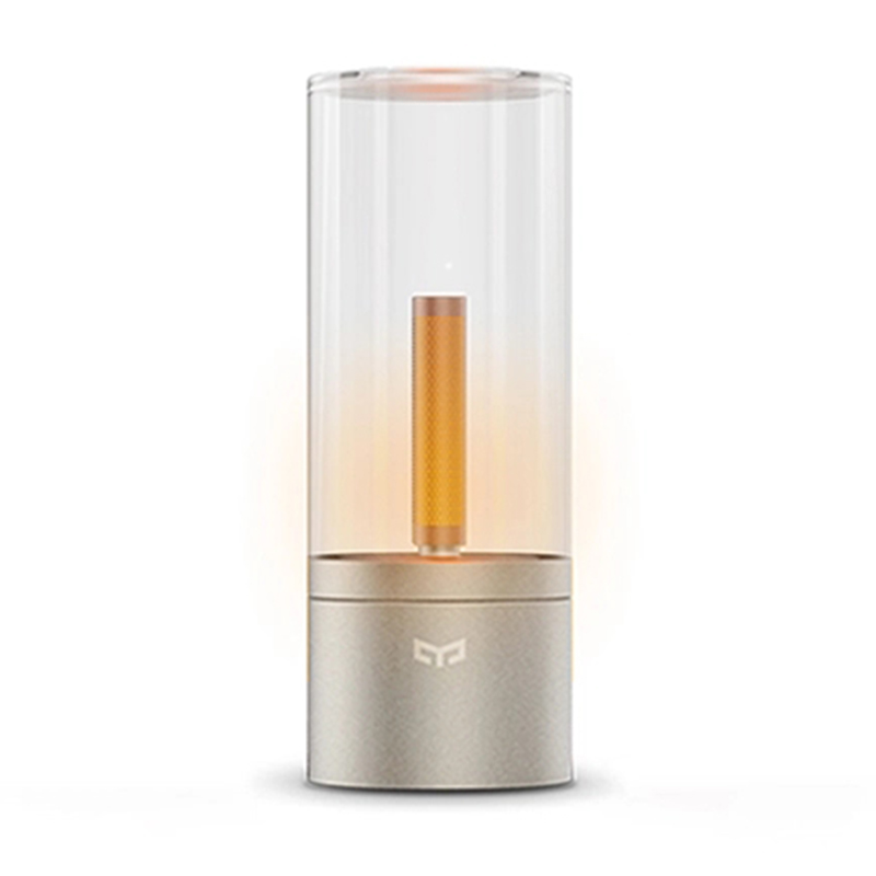 Lumeo - elegant cylindrical table lamp with wooden base