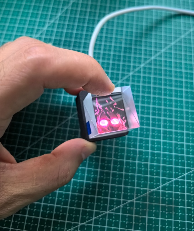 Trendy mini-transparent wifi weather display