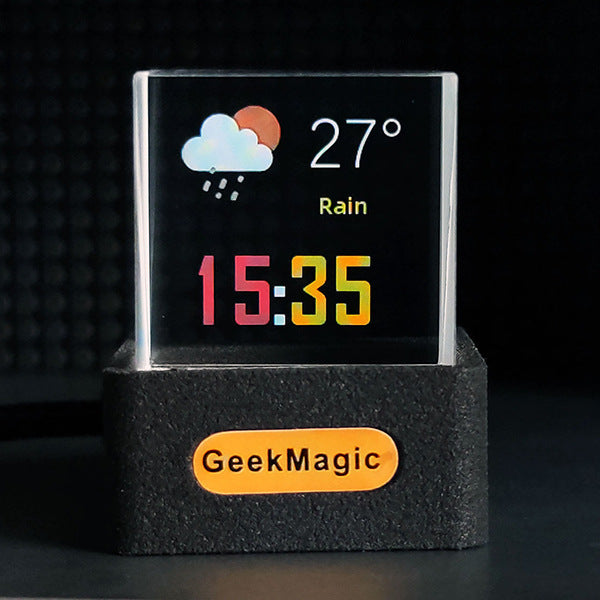Trendy mini-transparent wifi weather display