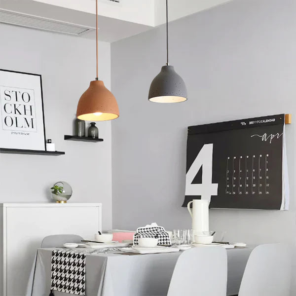 Urban Chic Resin Bowl Pendant Light