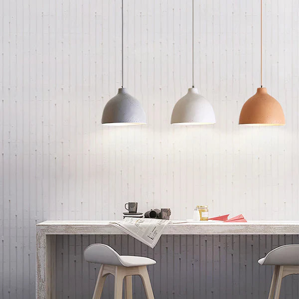 Urban Chic Resin Bowl Pendant Light