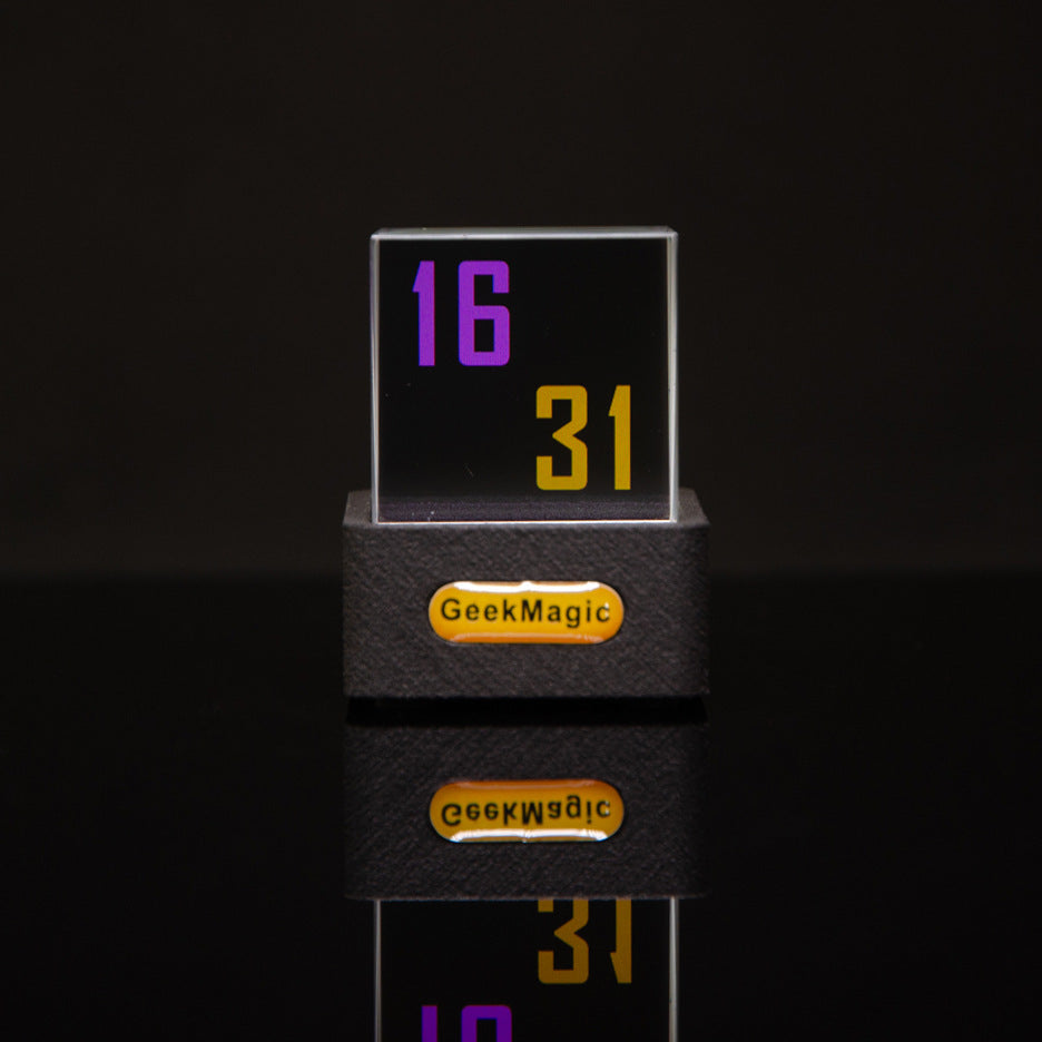 Trendy mini-transparent wifi weather display