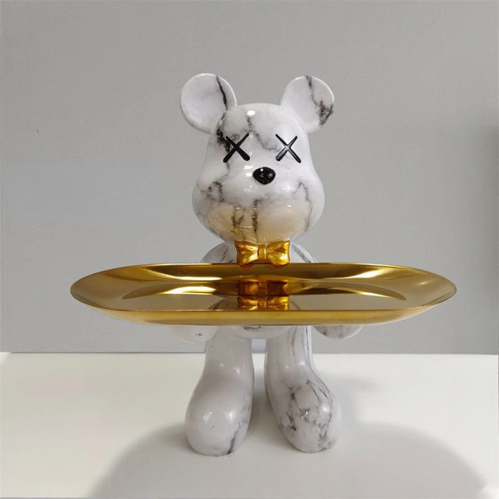 Craftbear - bear figurine with tray