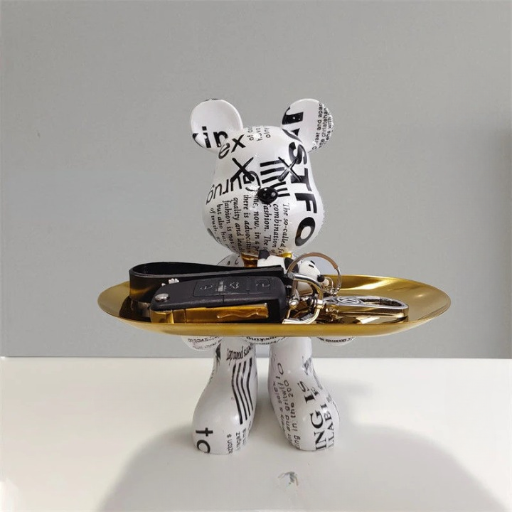 Craftbear - bear figurine with tray