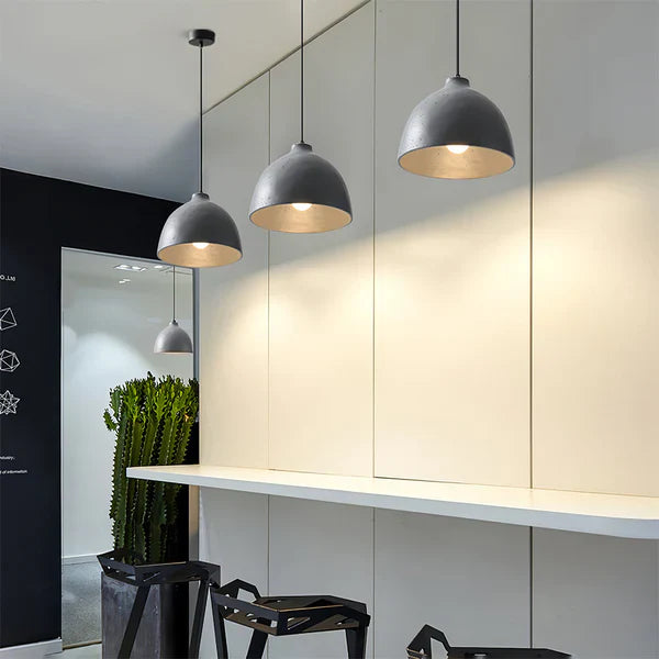 Urban Chic Resin Bowl Pendant Light