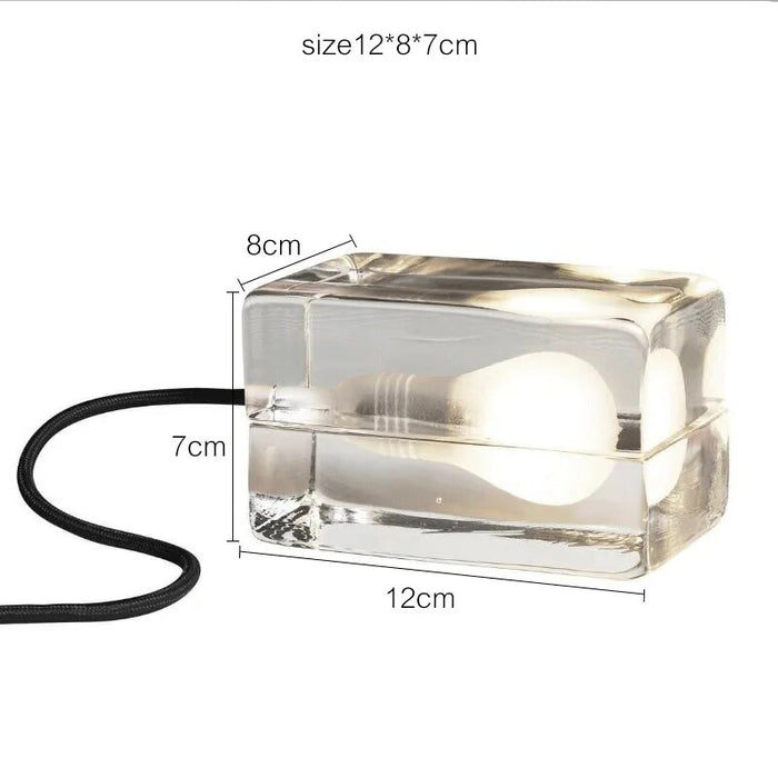 Crystal clear - table lamp transparante