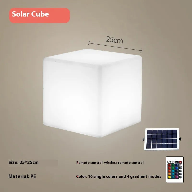 Cubeglow - cubic garden lamp