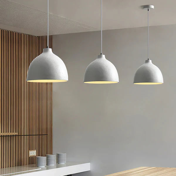Urban Chic Resin Bowl Pendant Light