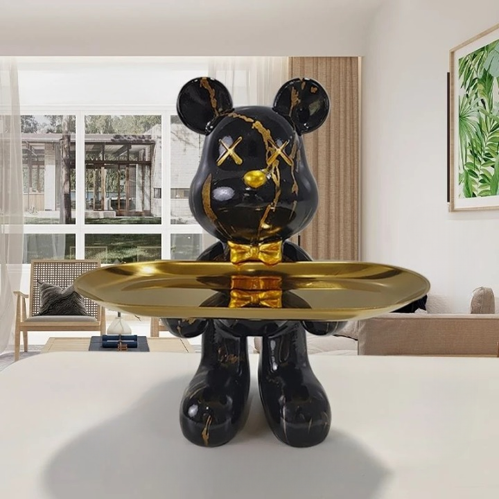Craftbear - bear figurine with tray