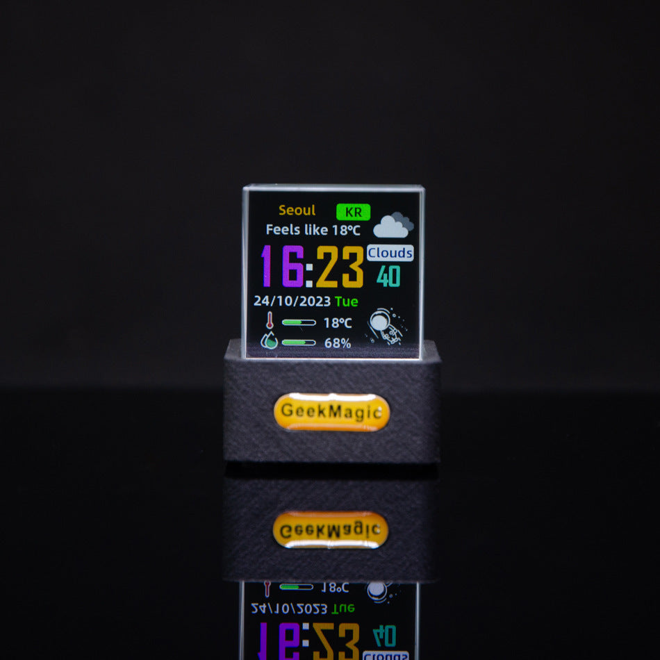 Trendy mini-transparent wifi weather display