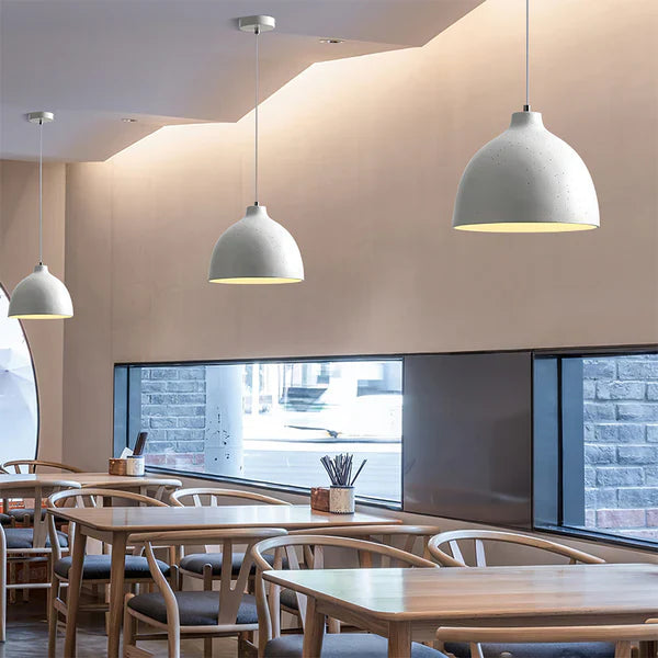Urban Chic Resin Bowl Pendant Light