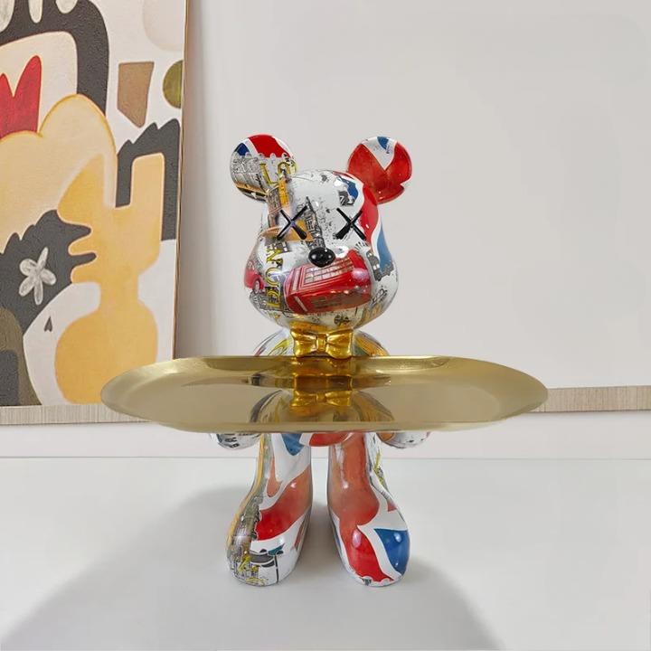 Craftbear - bear figurine with tray