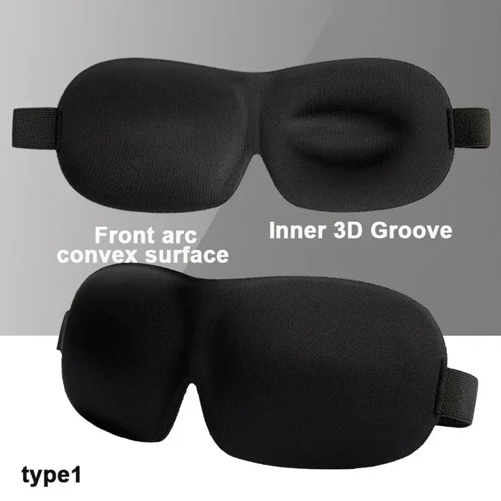 3D sleep mask - light blocking and softly padded