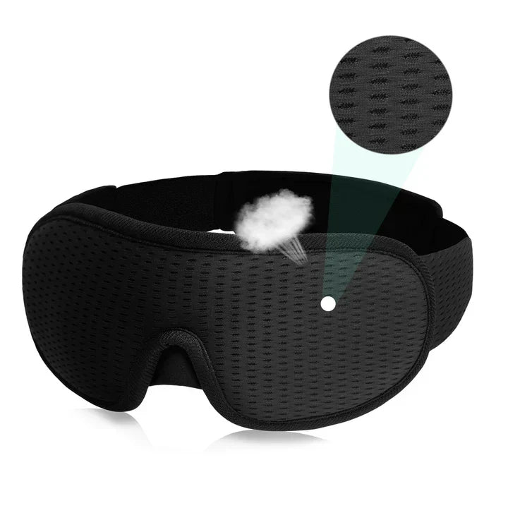 3D sleep mask - light blocking and softly padded