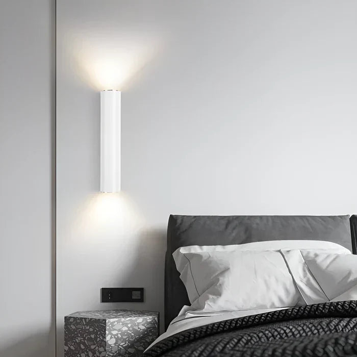 Double head wall light - gold wall sconce - cylinder wall light