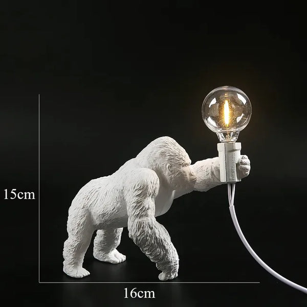 Gorilla glow - gorilla animal table lamp