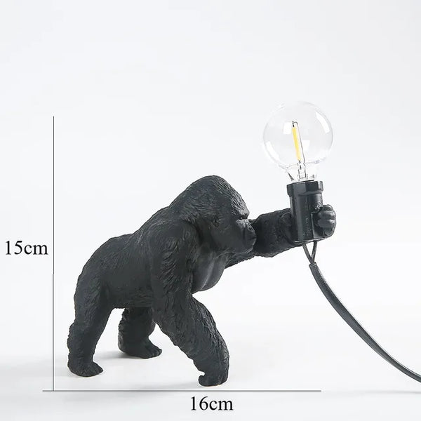 Gorilla glow - gorilla animal table lamp