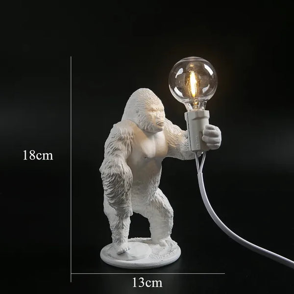 Gorilla glow - gorilla animal table lamp
