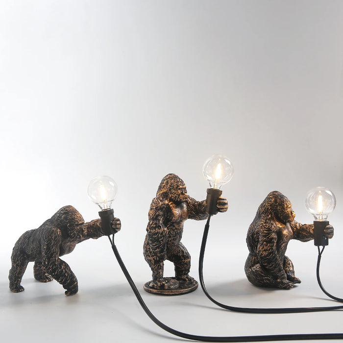 Gorilla glow - gorilla animal table lamp