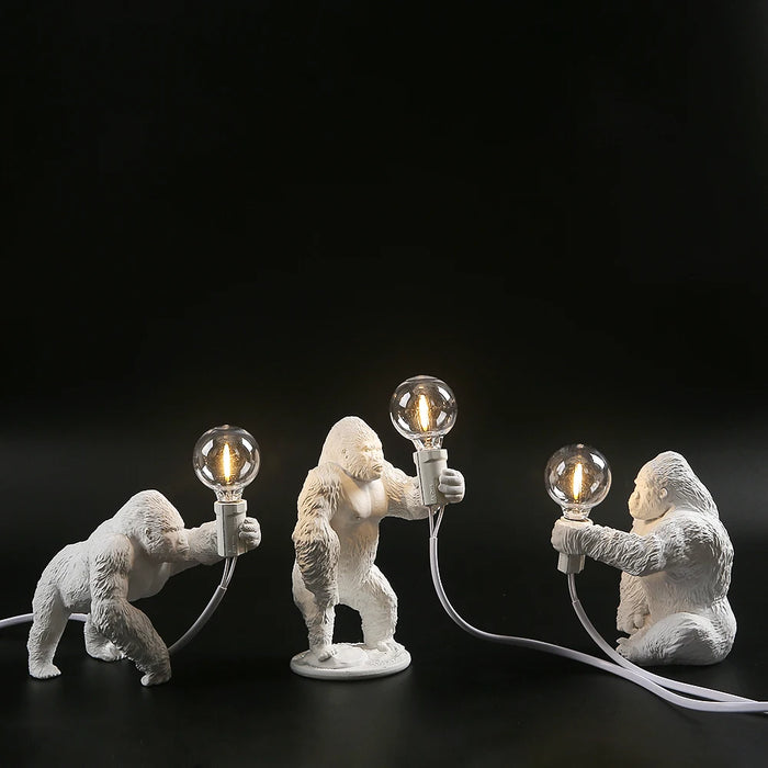 Gorilla glow - gorilla animal table lamp
