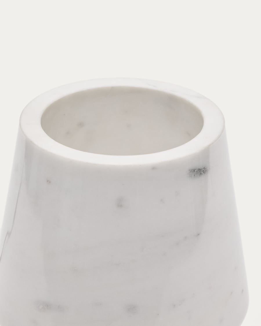 Alaro table lamp in white marble