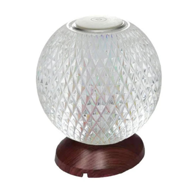 Flexiluxe - modern cordless crystal table lamp