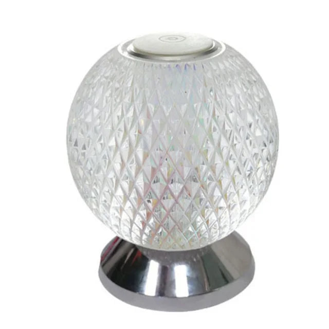 Flexiluxe - modern cordless crystal table lamp