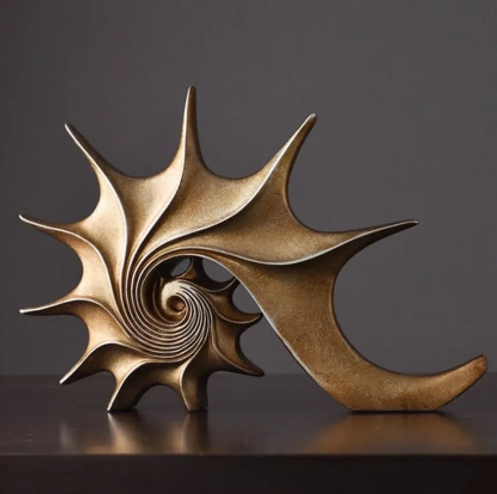 Beachside beauty - shell statue decor