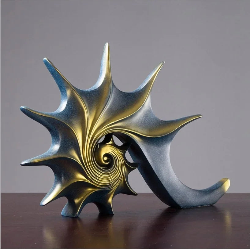 Beachside beauty - shell statue decor