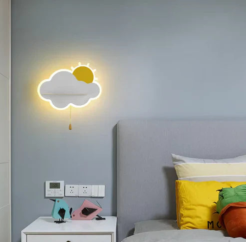 CloudLumi | LED wall light for boys and girls in the children's room | Wall lamp with cloud design