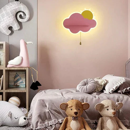 CloudLumi | LED wall light for boys and girls in the children's room | Wall lamp with cloud design