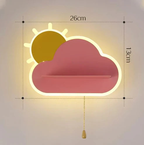 CloudLumi | LED wall light for boys and girls in the children's room | Wall lamp with cloud design