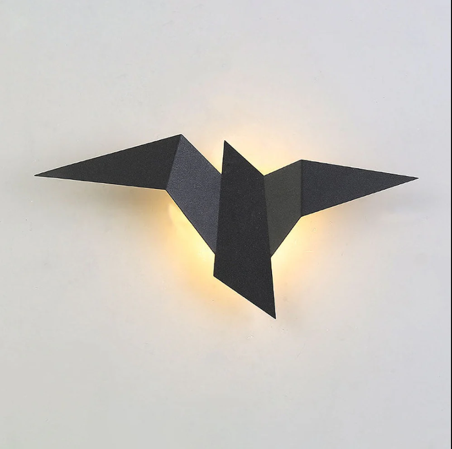 Creative wall lamp made of iron in a spherical shape