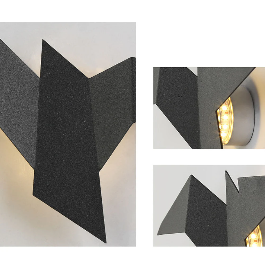 Creative wall lamp made of iron in a spherical shape