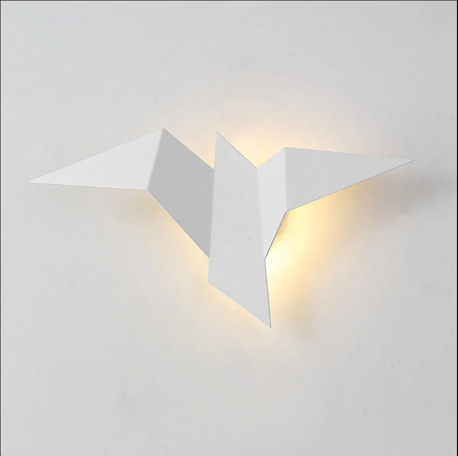 Creative wall lamp made of iron in a spherical shape