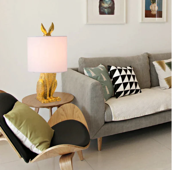 Masqueradecraft - masked rabbit table lamp