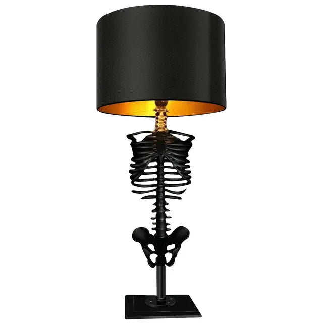 Gothic skeleton table lamp