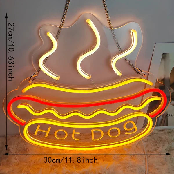 Quickbite - fast food neon sign night light